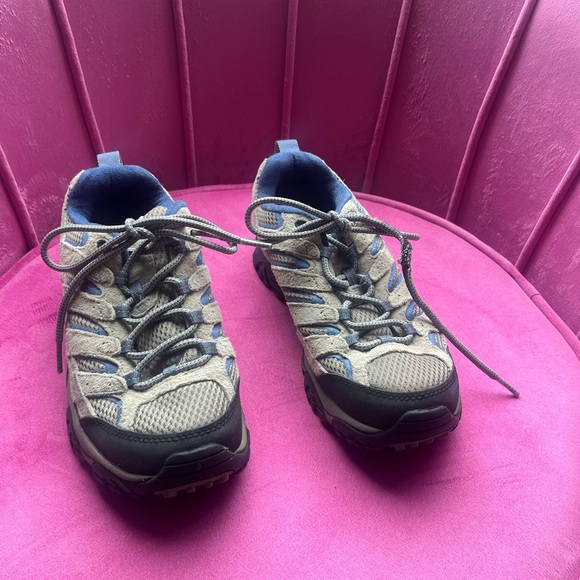 Merrell Gray and Blue Athletic Sneakers - Picture 1 of 6